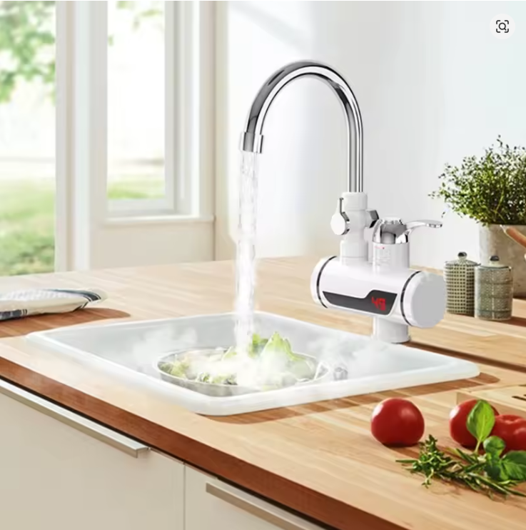 Bomba la Maji ya Moto la Umeme (3000W) lenye "Shower" - Instant Hot Water Faucet