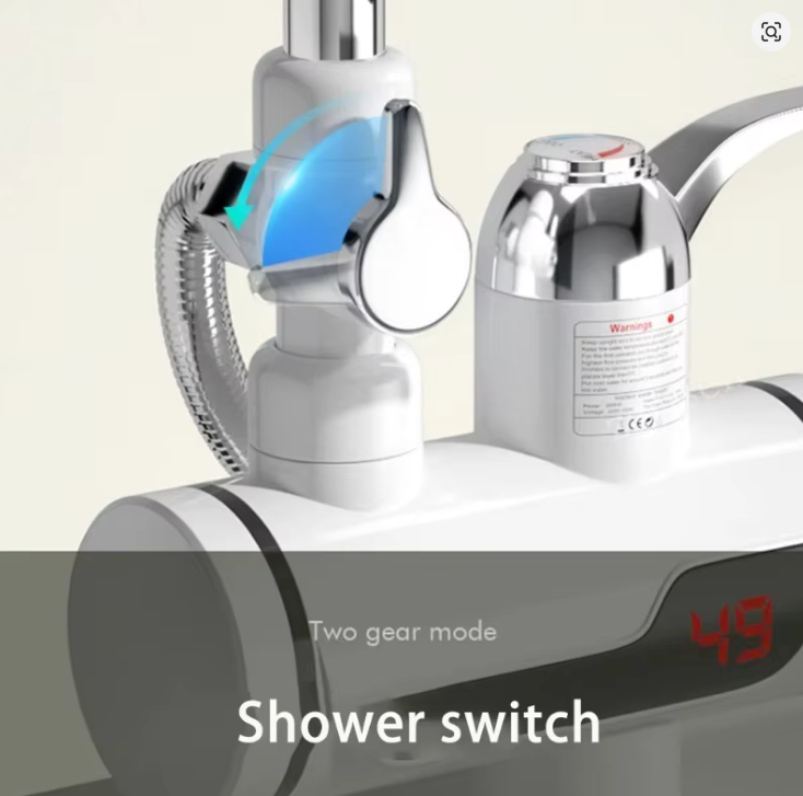 Bomba la Maji ya Moto la Umeme (3000W) lenye "Shower" - Instant Hot Water Faucet